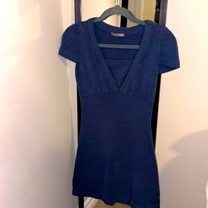 EUC Navy Wool Sweater Dress Sz XS/S